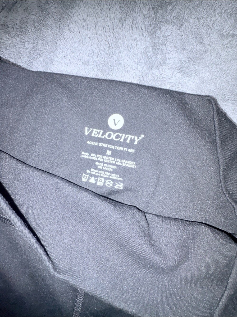 "Velocity Active Stretch Tori Flare Pants Black Size Medium